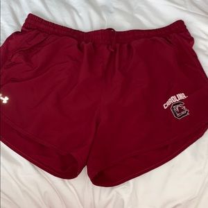 Carolina Under Armour shorts